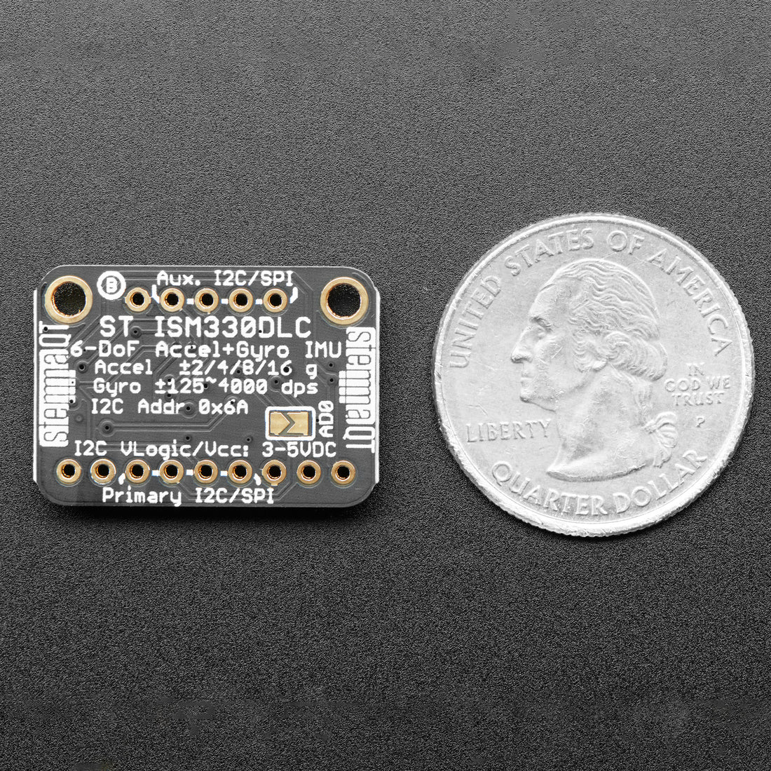 Adafruit ISM330DHCX - 6 DoF IMU - Accelerometer and Gyroscope - Image 3