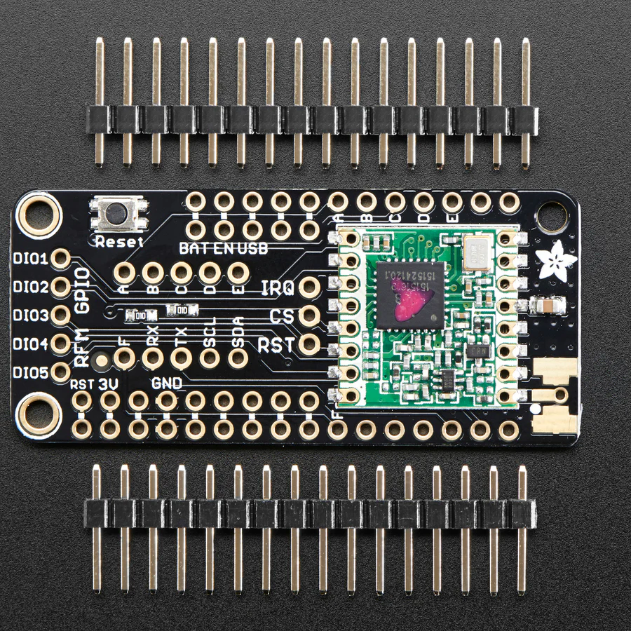Adafruit LoRa Radio FeatherWing - RFM95W 433 MHz - RadioFruit - Image 2