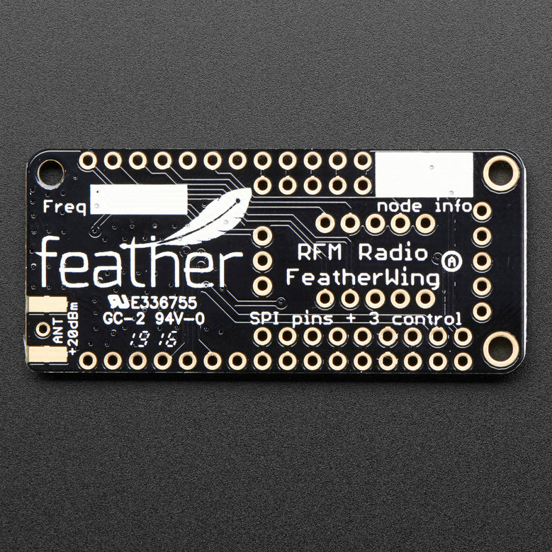 Adafruit LoRa Radio FeatherWing - RFM95W 433 MHz - RadioFruit - Image 3