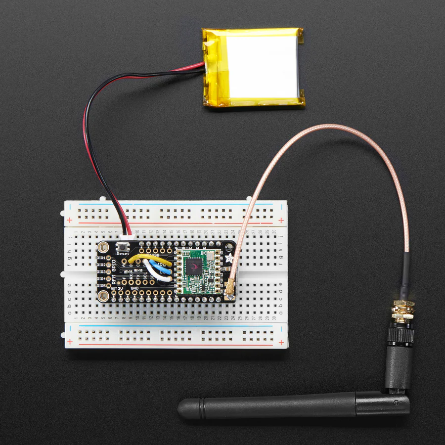 Adafruit LoRa Radio FeatherWing - RFM95W 433 MHz - RadioFruit - Image 6