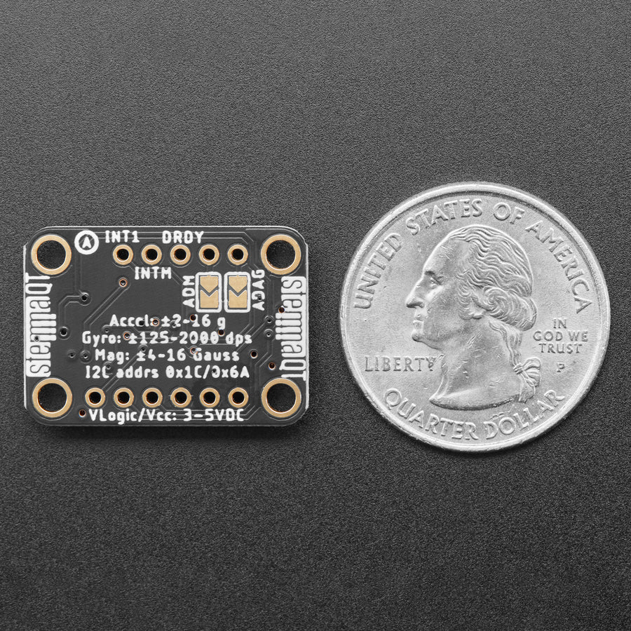 Adafruit LSM6DS3TR-C + LIS3MDL - Precision 9 DoF IMU - Image 3