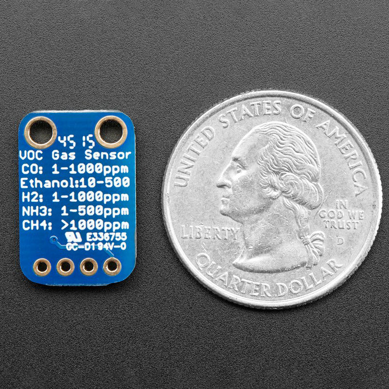 Adafruit MiCS5524 CO, Alcohol and VOC Gas Sensor Breakout - Image 3