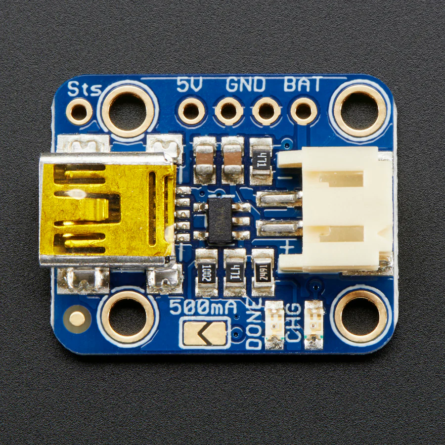 Adafruit Mini Lipo w/Mini-B USB Jack - USB LiIon/LiPoly charger - v1 - Image 2