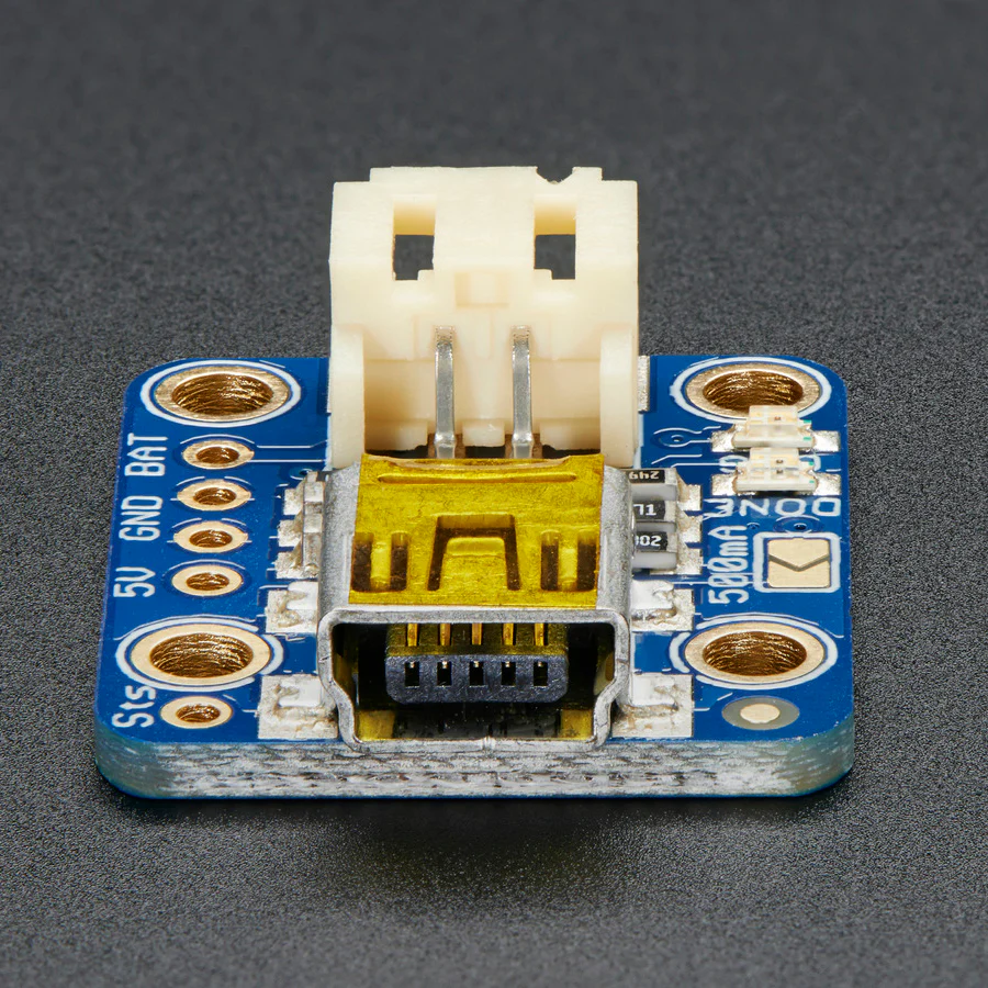 Adafruit Mini Lipo w/Mini-B USB Jack - USB LiIon/LiPoly charger - v1 - Image 3