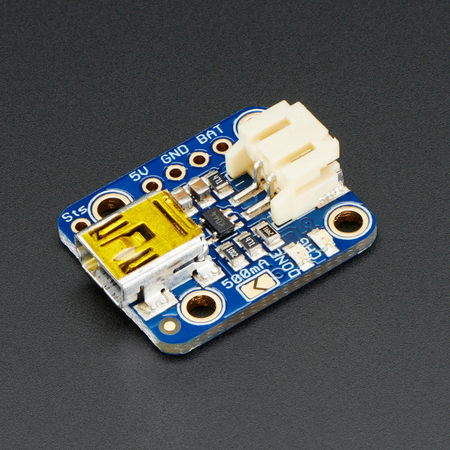 Adafruit Mini Lipo w/Mini-B USB Jack - USB LiIon/LiPoly charger - v1 - Image 5