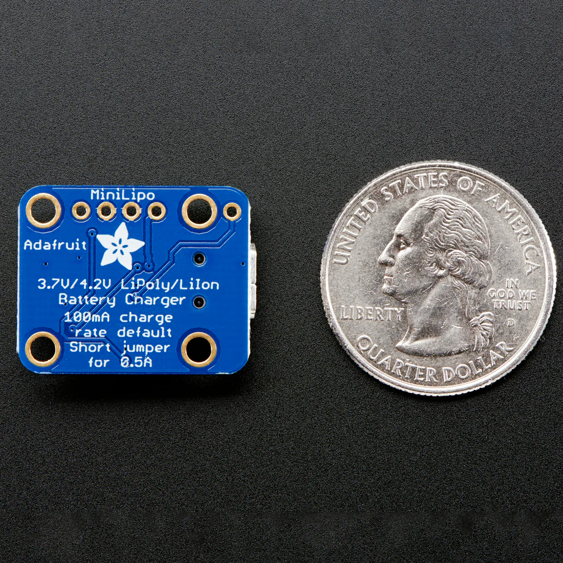 Adafruit Mini Lipo w/Mini-B USB Jack - USB LiIon/LiPoly charger - v1 - Image 6