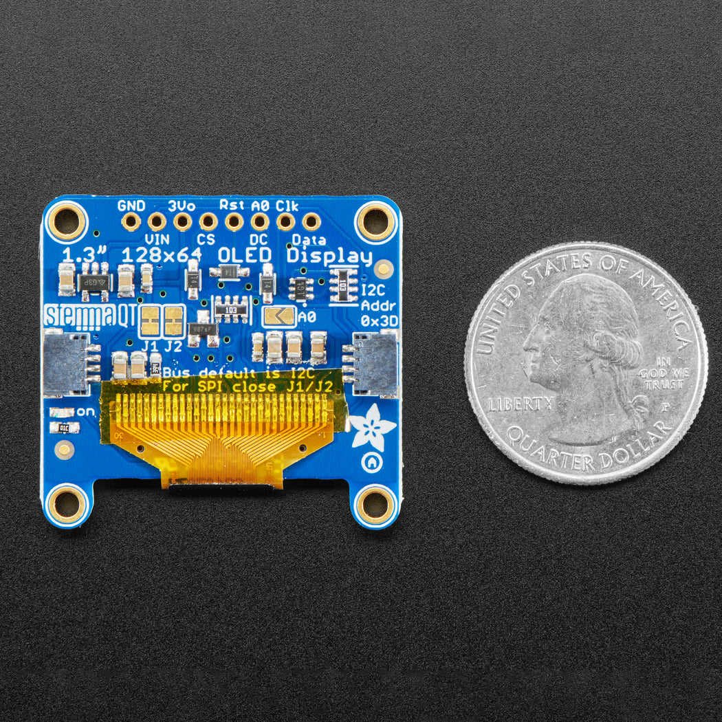 Monochrome 1.3" 128x64 OLED Graphic Display - Image 3