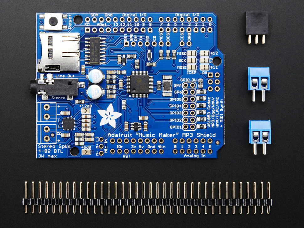 Adafruit "Music Maker" MP3 Shield w/3W Stereo Amp - Image 3