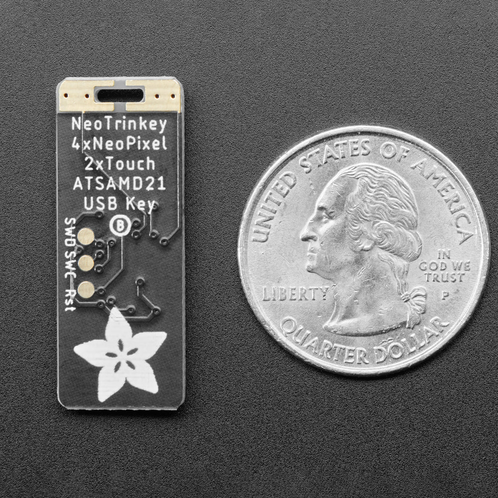 Adafruit Neo Trinkey - SAMD21 USB Key with 4 NeoPixels - Image 2