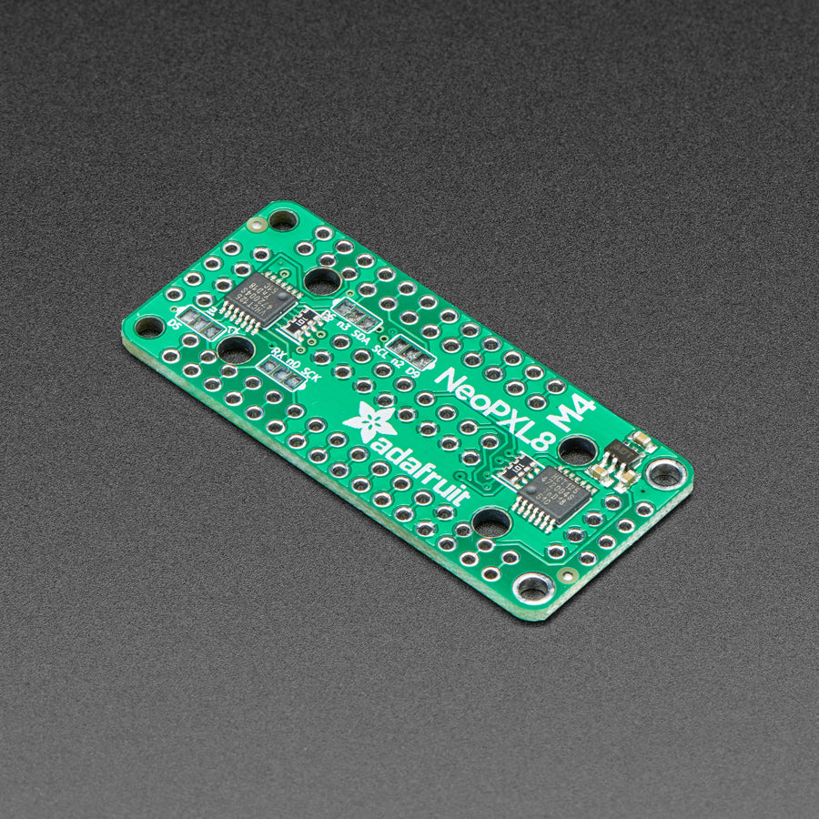 Adafruit NeoPXL8 FeatherWing for Feather M4 - 8 x DMA NeoPixels!
