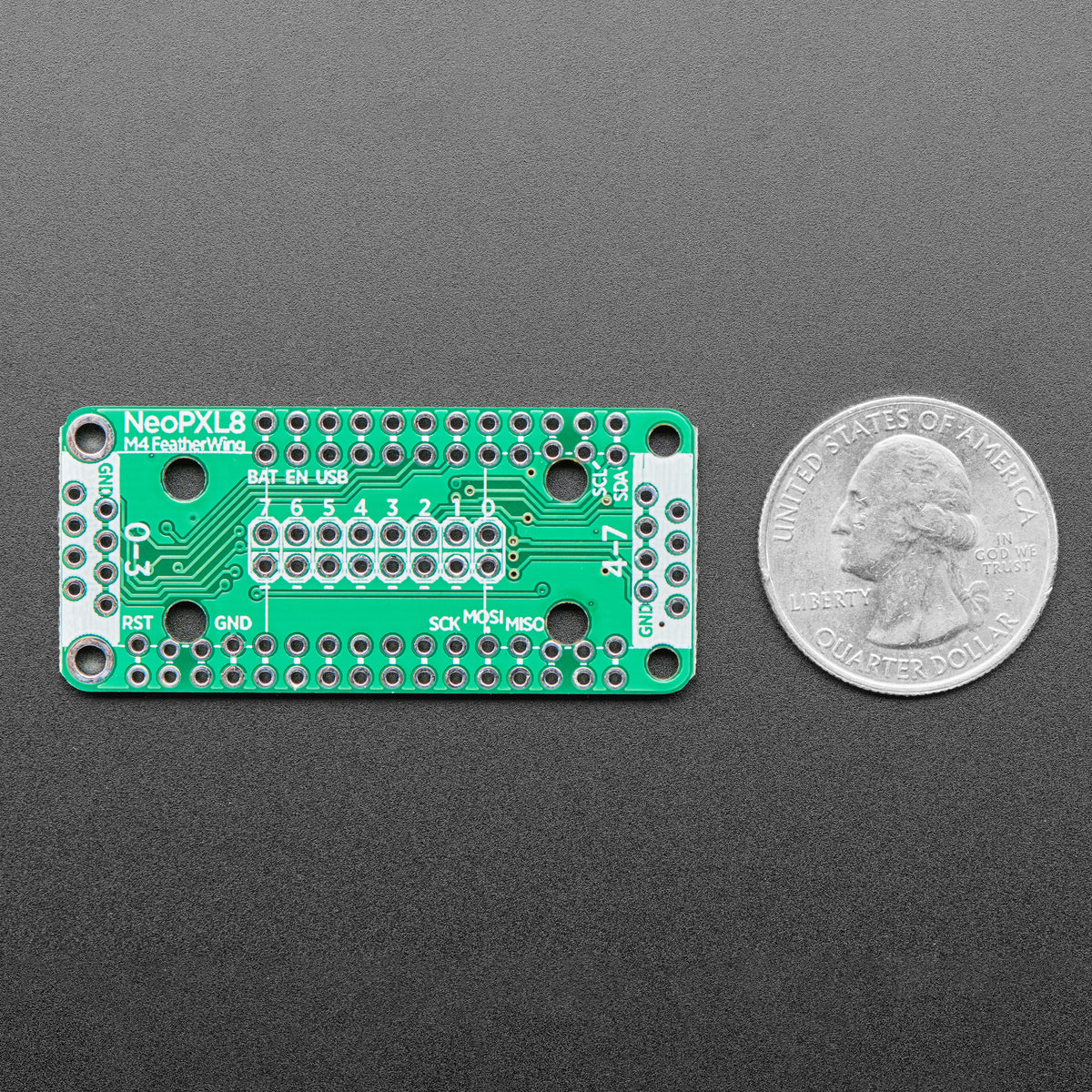 Adafruit NeoPXL8 FeatherWing for Feather M4 - 8 x DMA NeoPixels! - Image 5