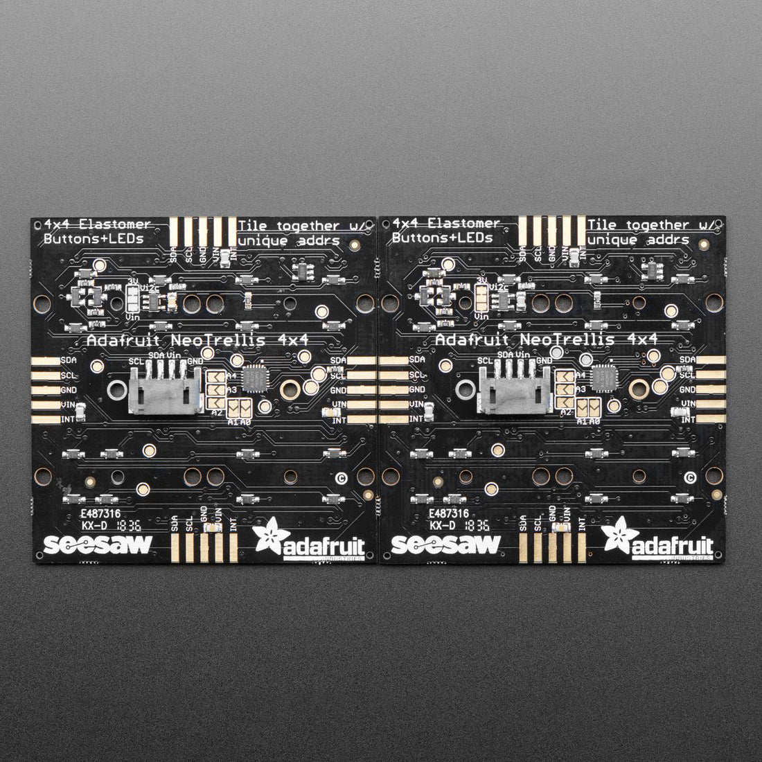 Adafruit NeoTrellis RGB Driver PCB for 4x4 Keypad - Image 5