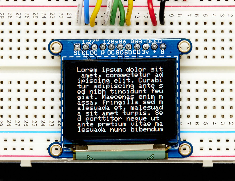 Adafruit OLED Breakout Board - 16-bit Color 1.27" w/microSD holder - Image 6