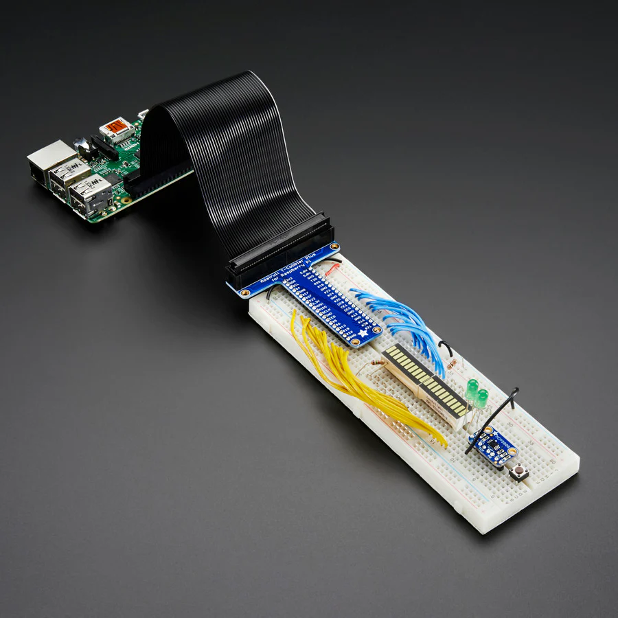 Assembled Pi T-Cobbler Plus - GPIO Breakout - Pi A+, B+, Pi 2/3/4, Zero - Image 2