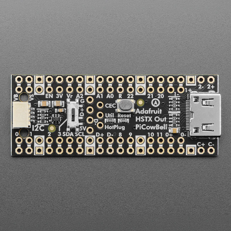 Adafruit PiCowBell HSTX DVI Output for Pico - Works with HDMI Displays - Image 2