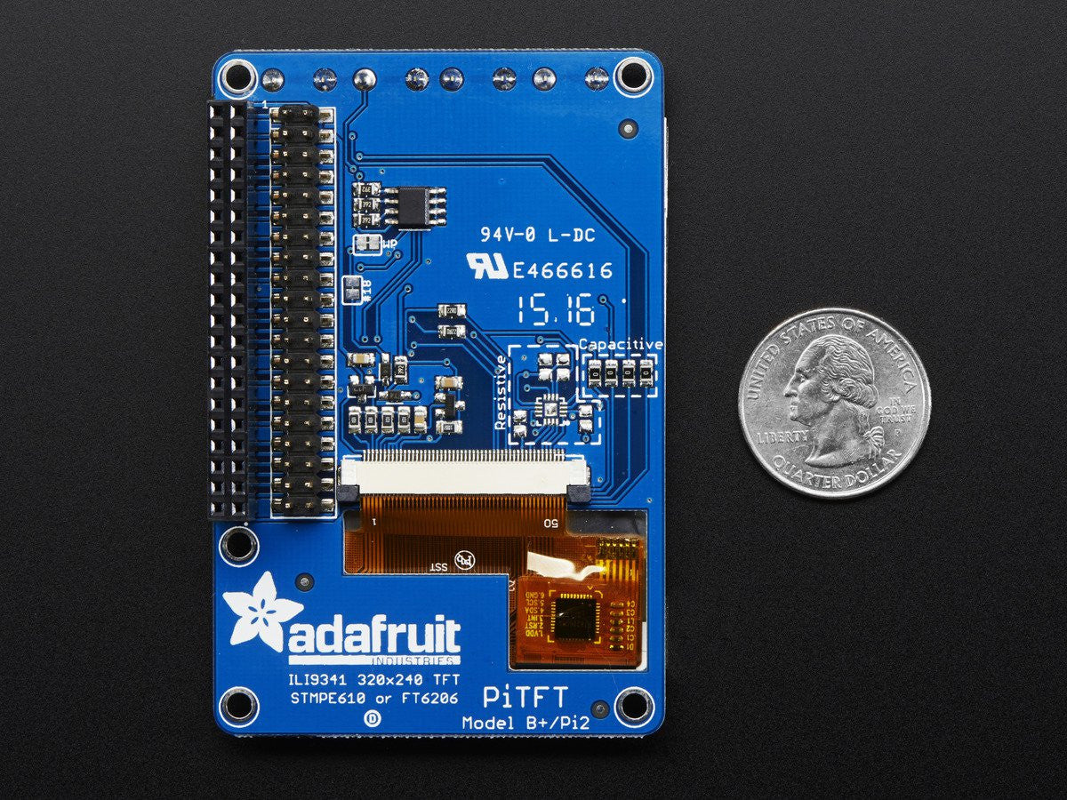 Adafruit PiTFT Plus 320x240 2.8" TFT + Capacitive Touchscreen - Image 3
