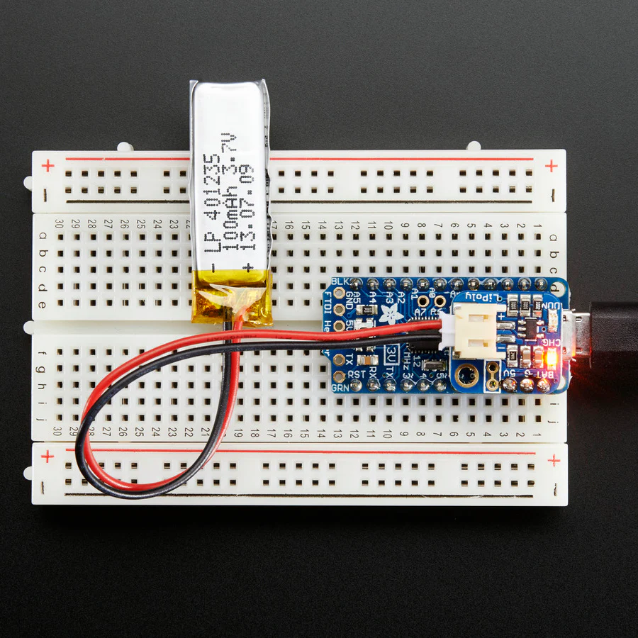 Adafruit LiIon/LiPoly Backpack Add-On for Pro Trinket/ItsyBitsy - Image 6