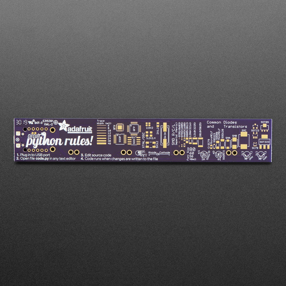 Adafruit PyRuler - Engineer Reference Ruler with CircuitPython - Image 2
