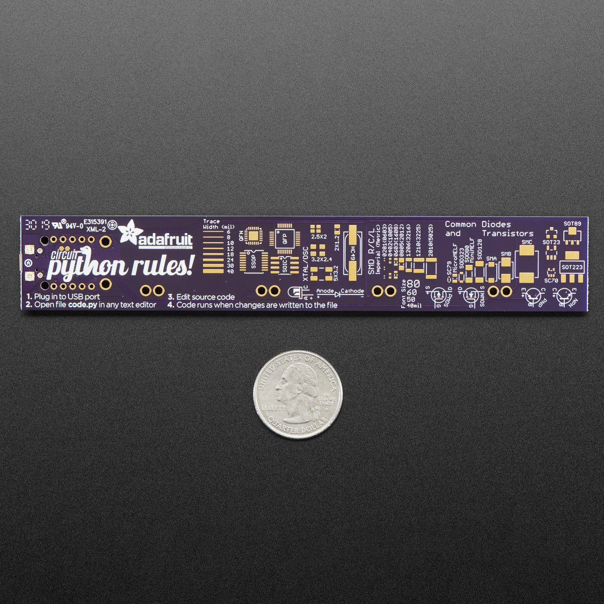 Adafruit PyRuler - Engineer Reference Ruler with CircuitPython - Image 3