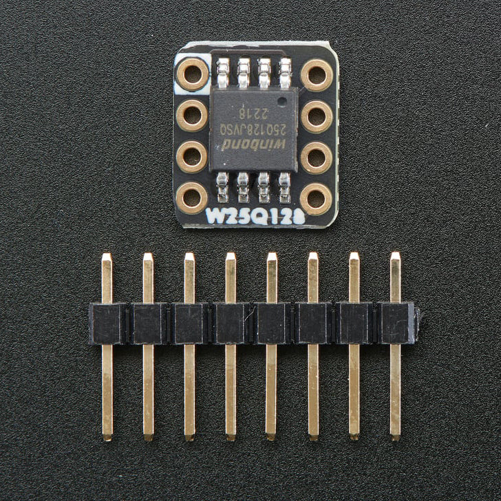 Adafruit QSPI DIP Breakout Board - W25Q128 - 128 MBit 16 MByte - W25Q128JVSSIQ - Image 2