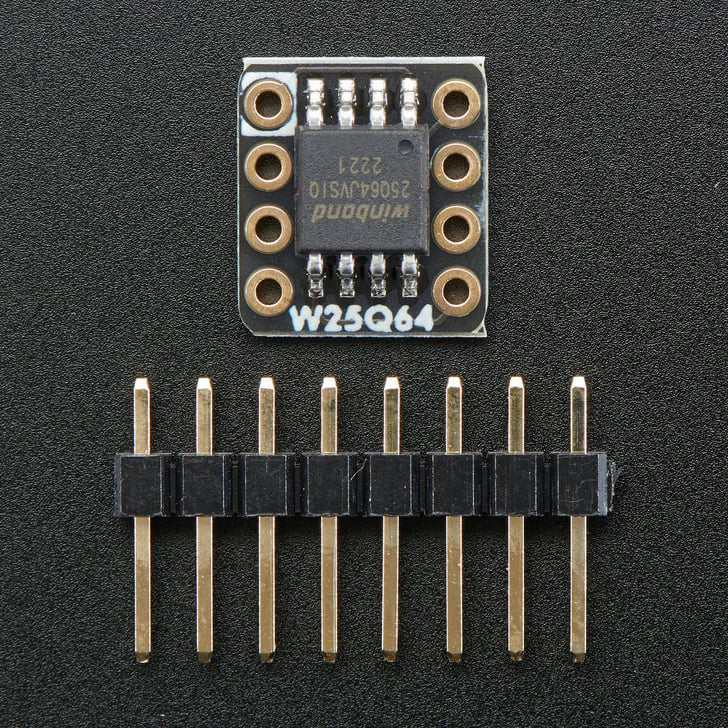 Adafruit QSPI DIP Breakout Board - W25Q64 - 64 MBit 8 MByte - W25Q64JVSSIQ - Image 2