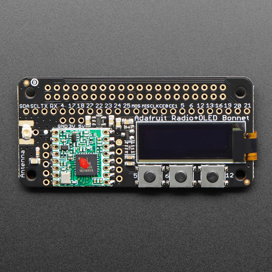 Adafruit Radio Bonnet RFM96W @ 433MHz - RadioFruit - Image 3