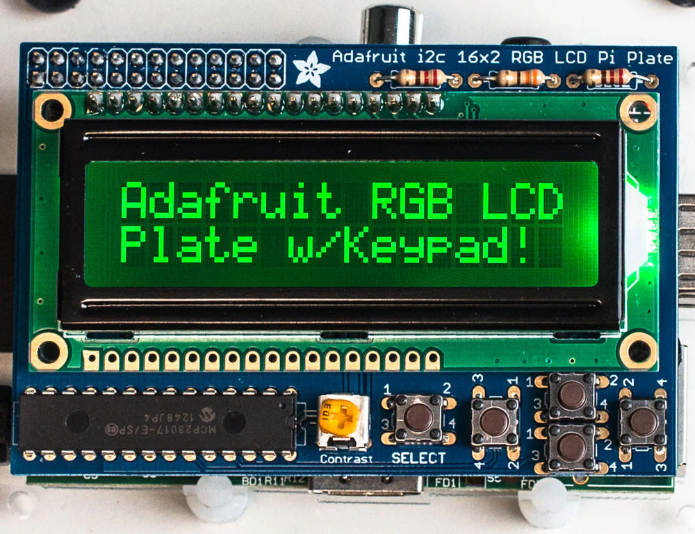 Adafruit RGB 16x2 LCD and Keypad Kit for Raspberry Pi - Image 10