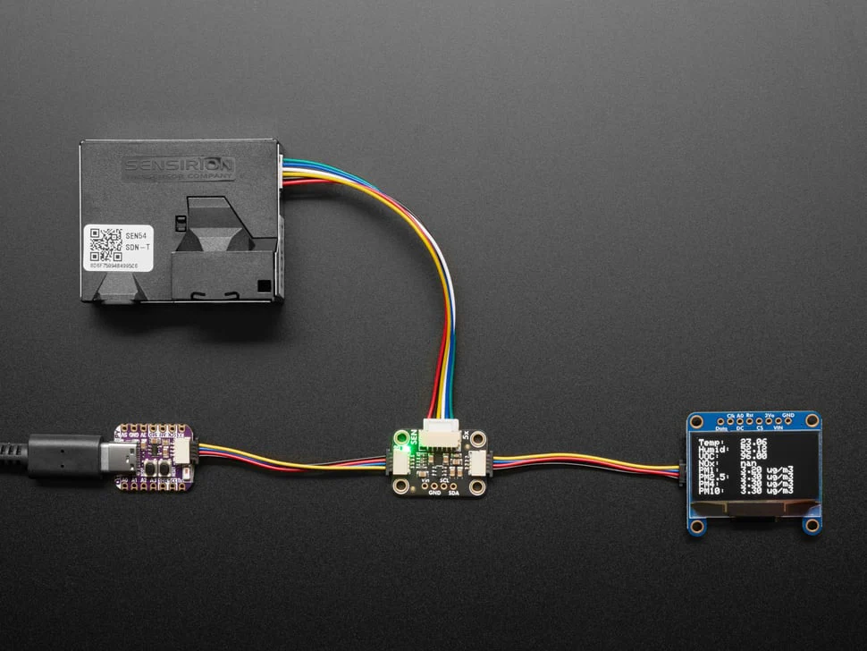 Adafruit SEN54 or SEN55 Adapter Breakout - Image 2
