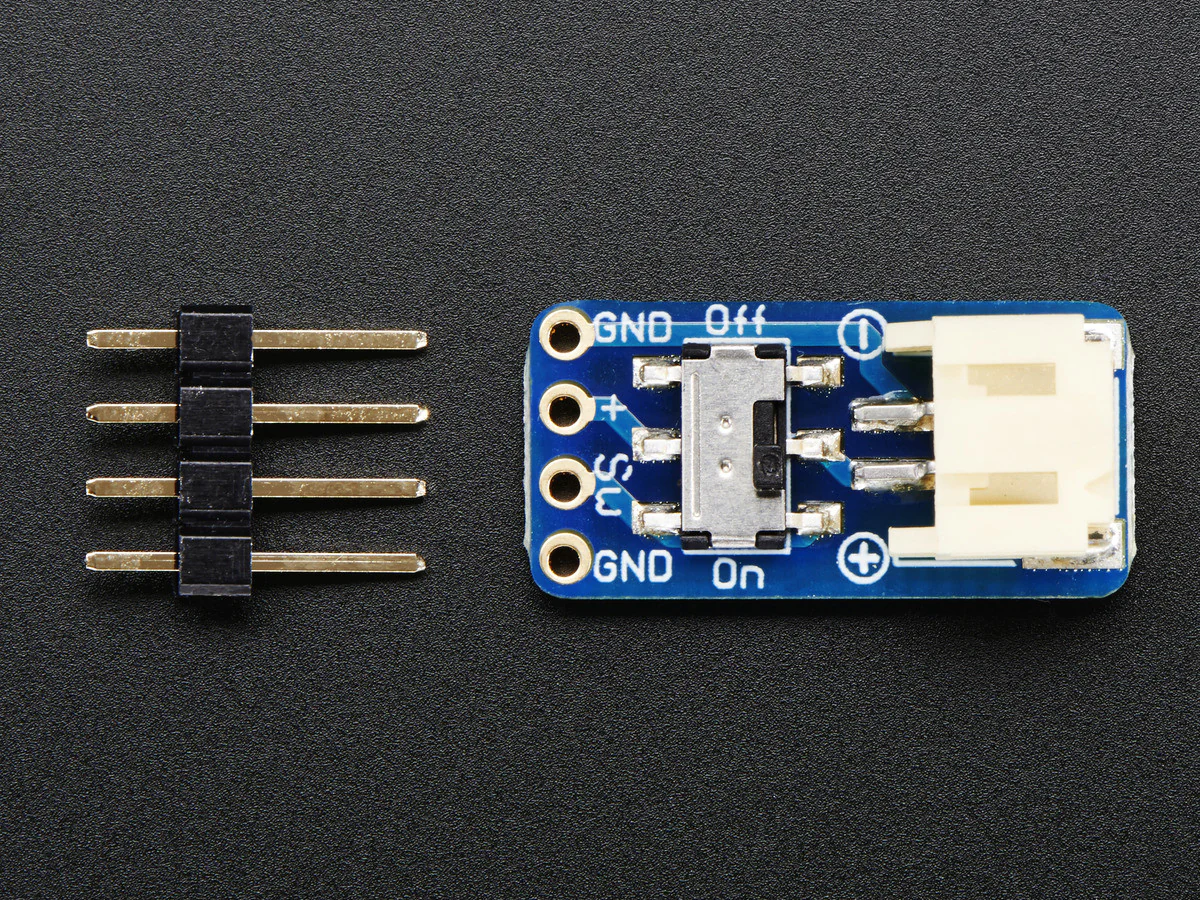 Adafruit Switched JST-PH 2-Pin SMT Right Angle Breakout Board - Image 3