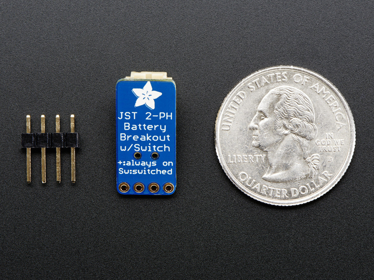 Adafruit Switched JST-PH 2-Pin SMT Right Angle Breakout Board - Image 4