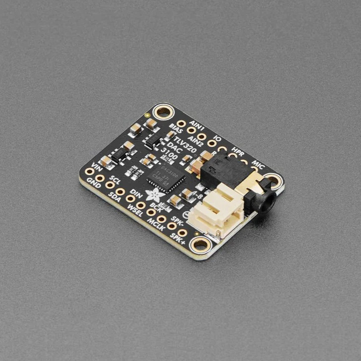 Adafruit TLV320DAC3100 - I2S DAC with Headphone and Speaker Out