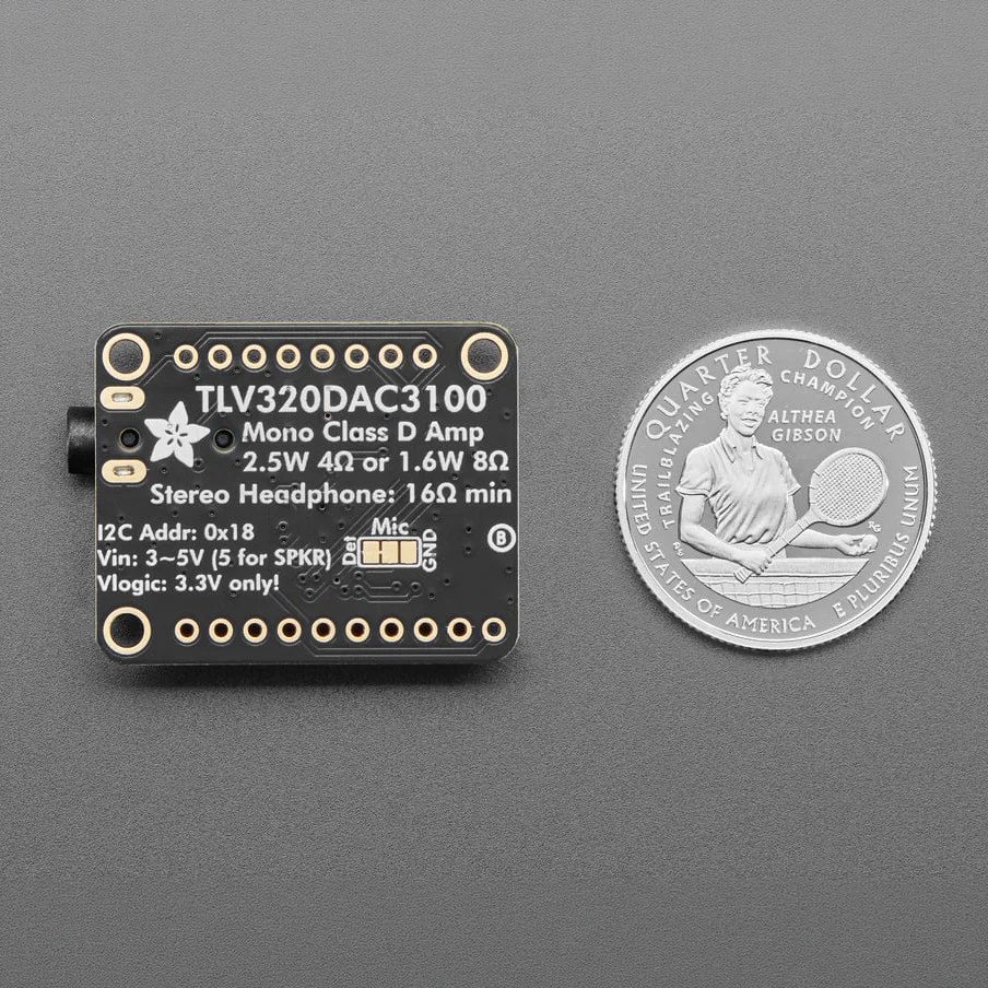Adafruit TLV320DAC3100 - I2S DAC with Headphone and Speaker Out - Image 5