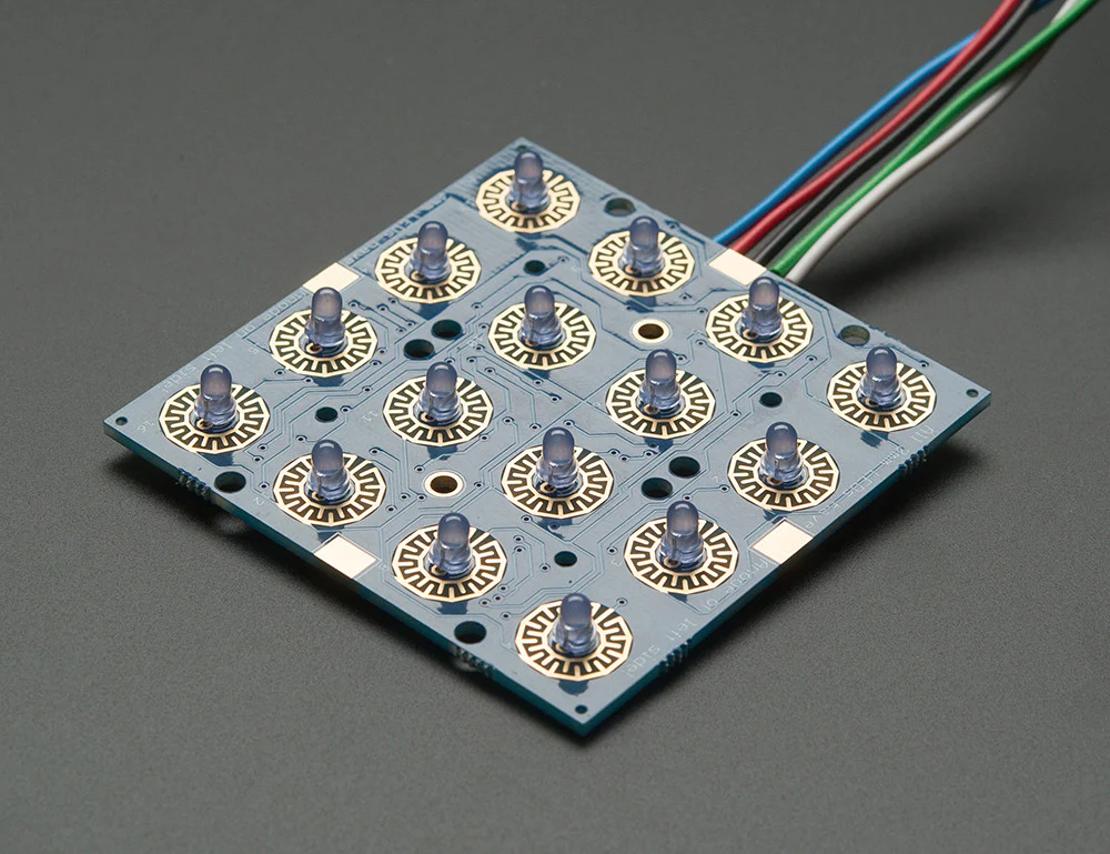 Adafruit Trellis Monochrome Driver PCB for 4x4 Keypad & 3mm LEDs - Image 4