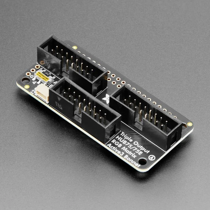 Adafruit Triple LED Matrix Bonnet for Raspberry Pi - For HUB75 - Image 5