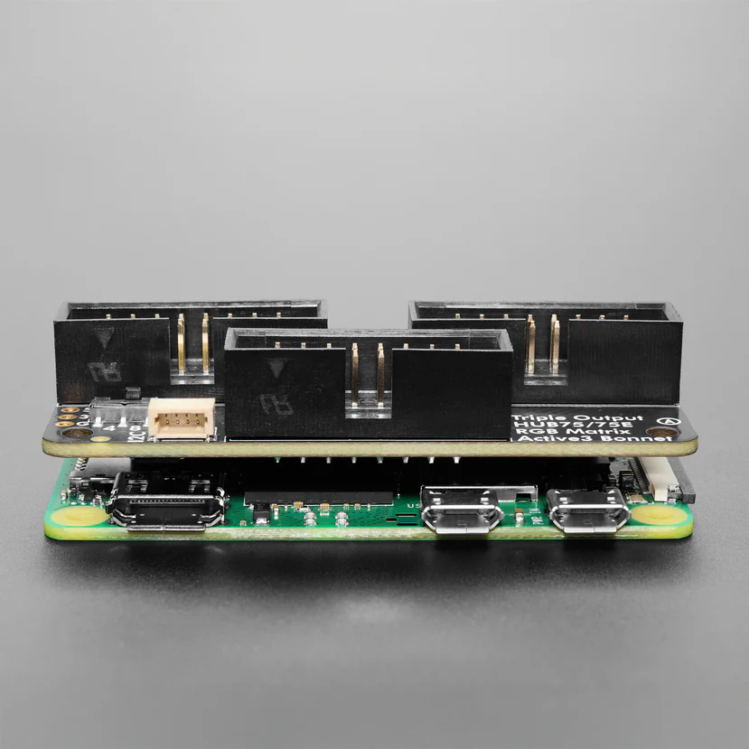 Adafruit Triple LED Matrix Bonnet for Raspberry Pi - For HUB75 - Image 6