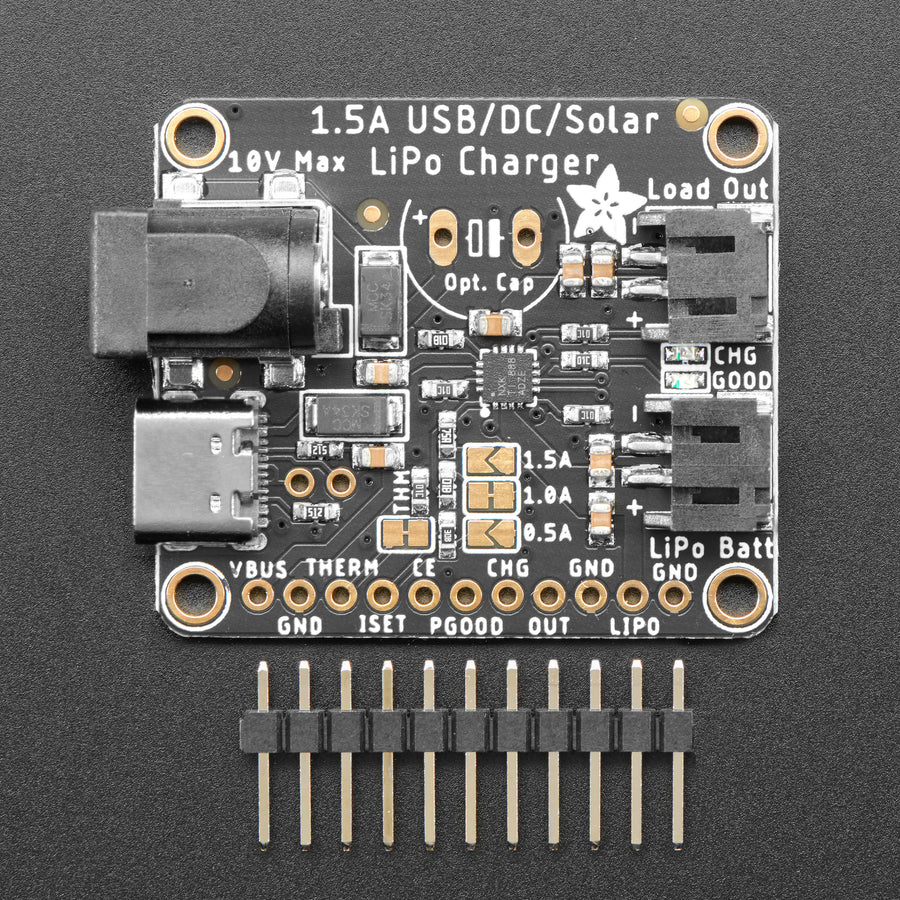 Adafruit Universal USB / DC / Solar Lithium Ion/Polymer charger - bq24074 - Image 6