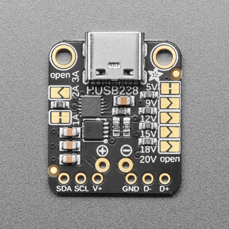 Adafruit USB Type C Power Delivery Dummy - I2C or Switchable - HUSB238 - Image 2