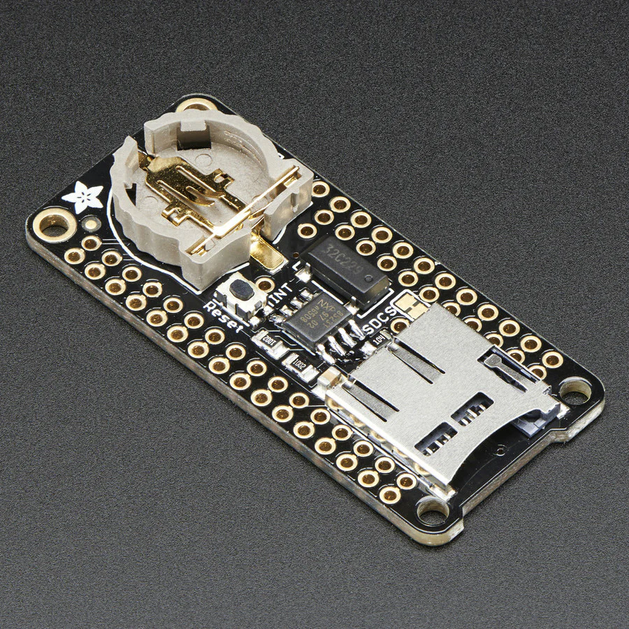 Adalogger FeatherWing - RTC + SD Add-on For All Feather Boards