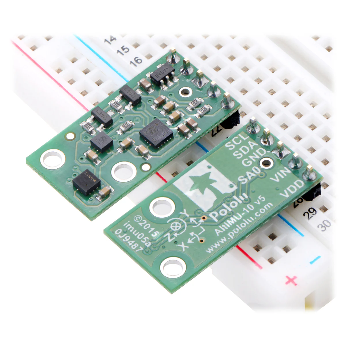 AltIMU-10 v5 Gyro, Accelerometer, Compass, and Altimeter (LSM6DS33, LIS3MDL, and LPS25H Carrier) - Image 4