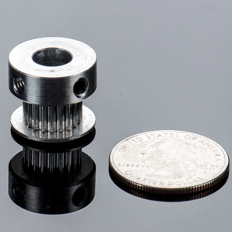 Aluminum GT2 Timing Pulley - 6mm Belt - 20 Tooth - 8mm Bore