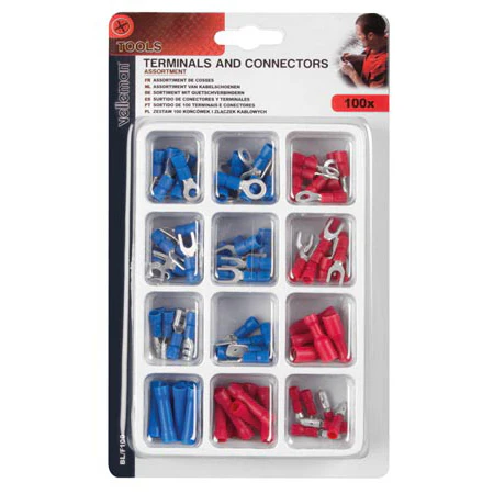 Assortment of 100 Terminals and Connectors