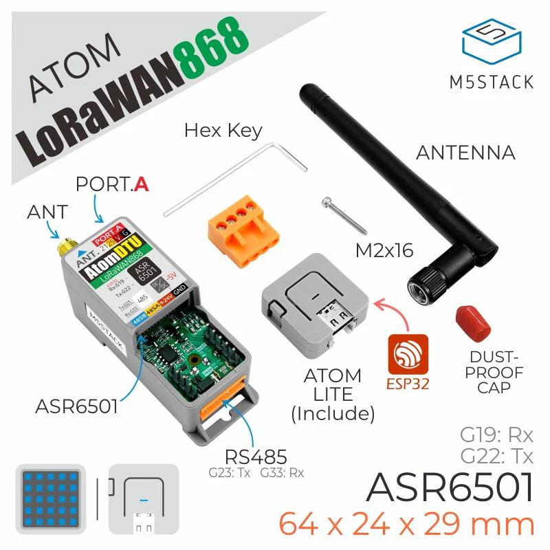 Atom DTU LoRaWAN Kit 868MHz (ASR6501) - Image 5