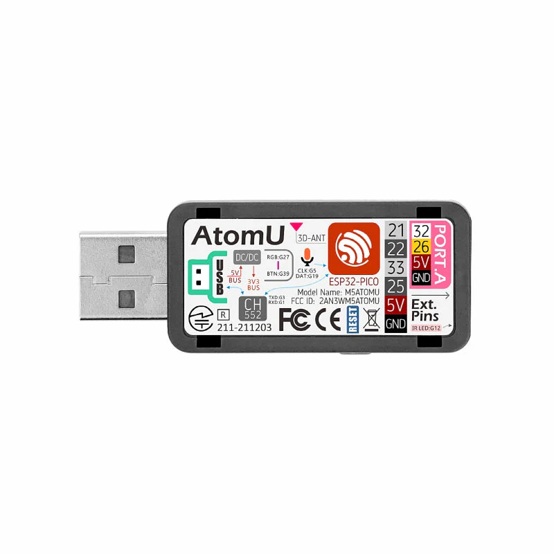 AtomU ESP32 Development Kit with USB-A - Image 6