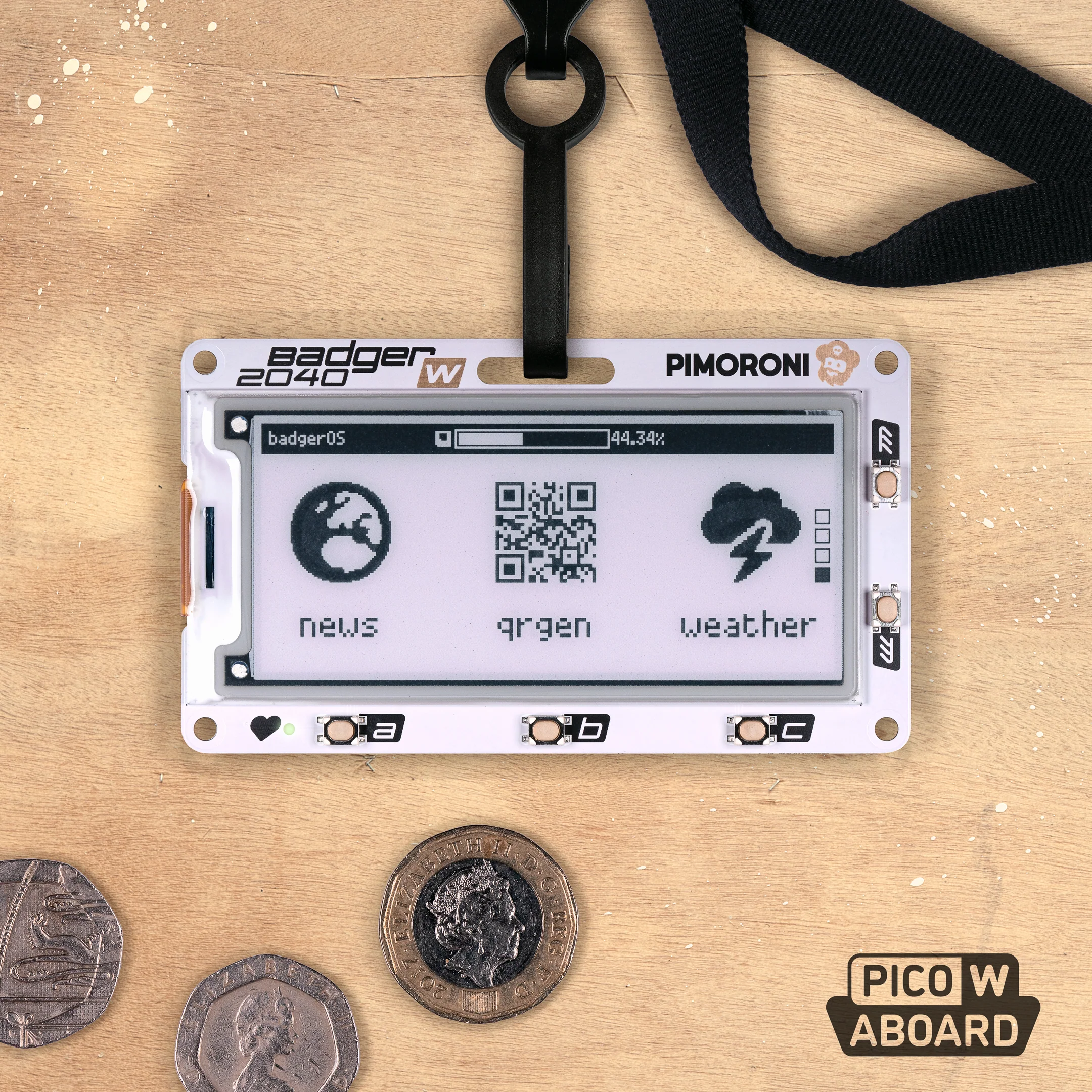 Badger 2040 W (Pico W Aboard)