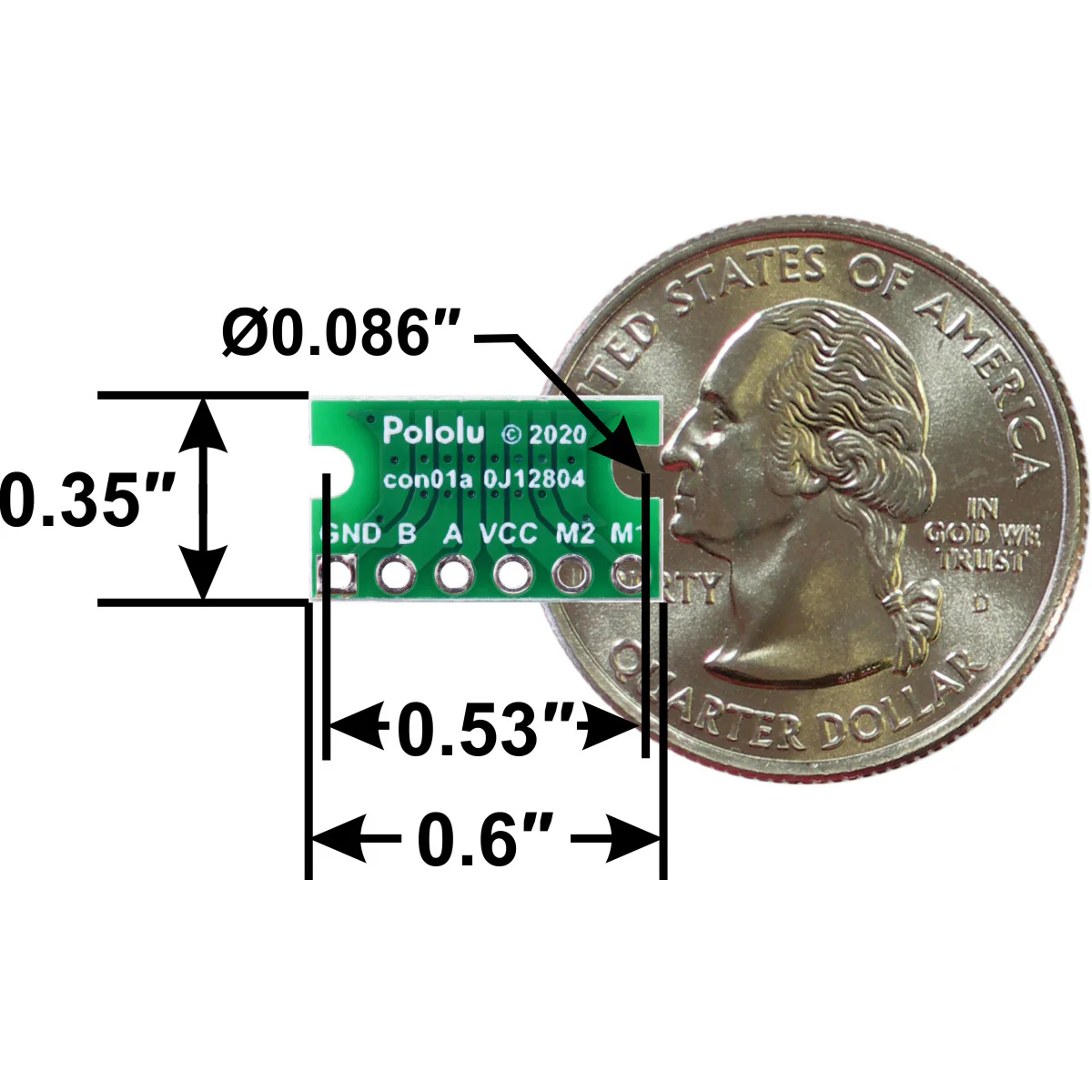 Breakout for JST SH-Style Connector, 6-Pin Side-Entry - Image 7