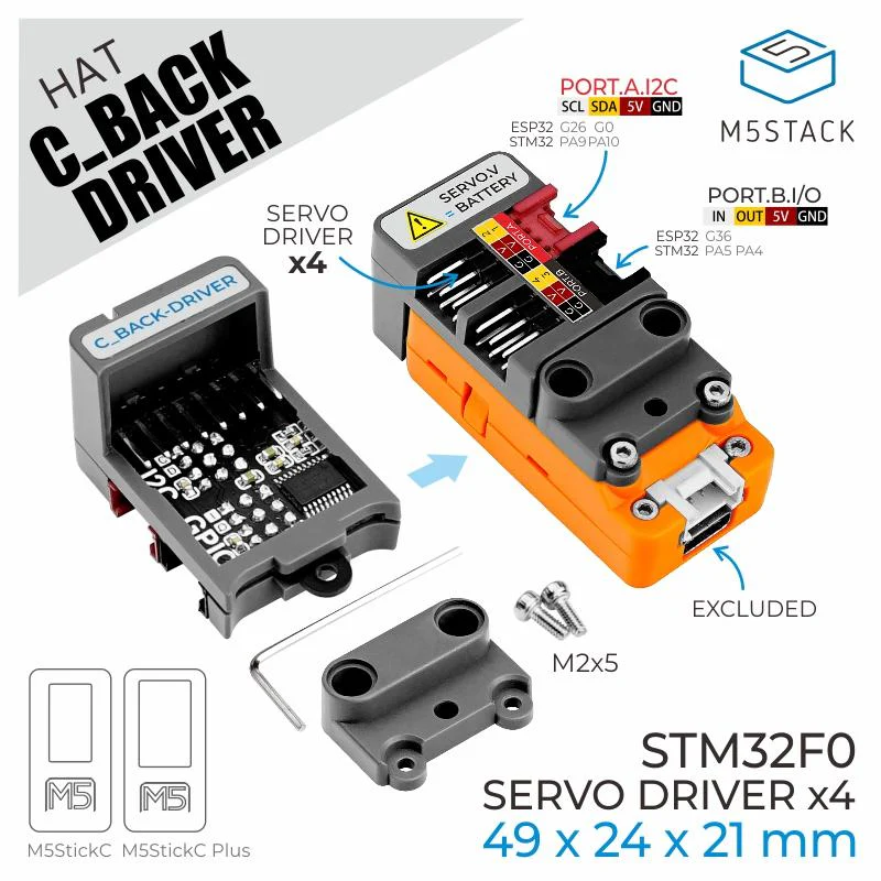 C-Back HAT with Servo Driver (STM32F0) - Image 6