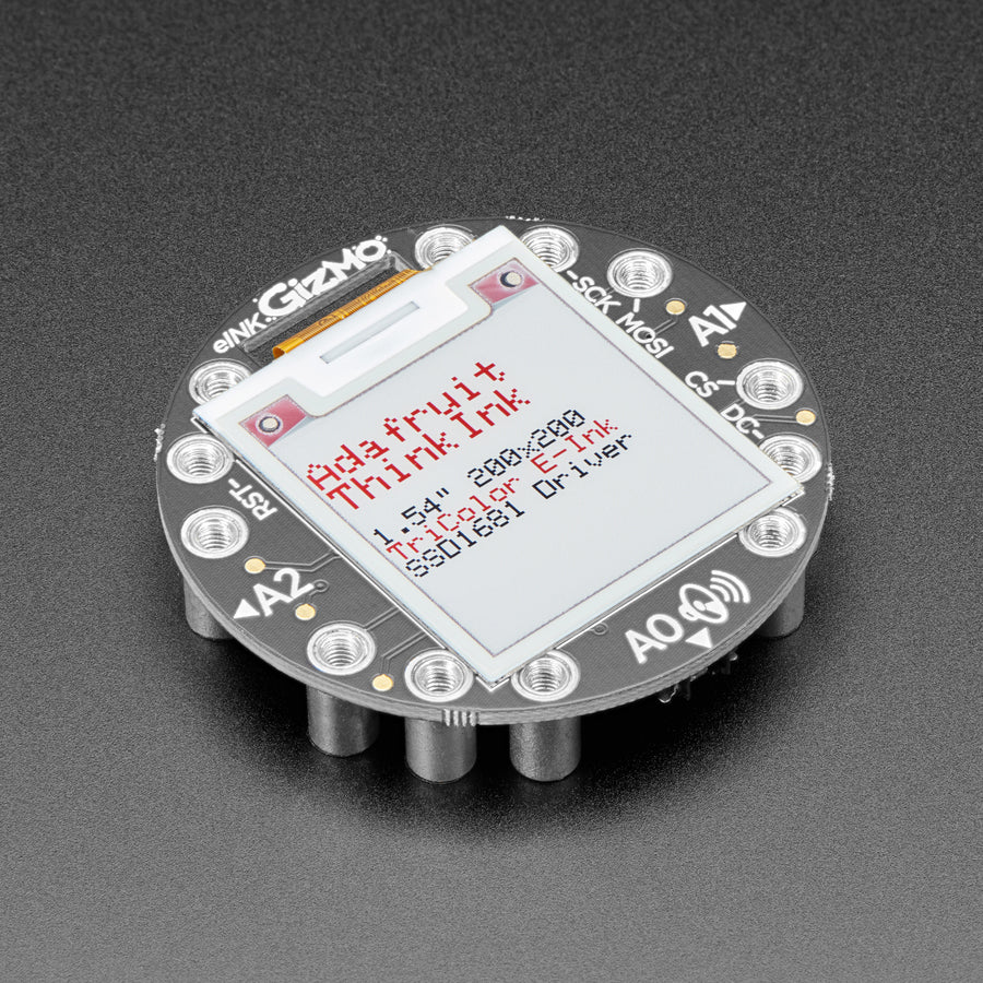 Circuit Playground 200x200 Tri-Color E-Ink Gizmo - E-Ink Display + Audio Amplifier - Image 2