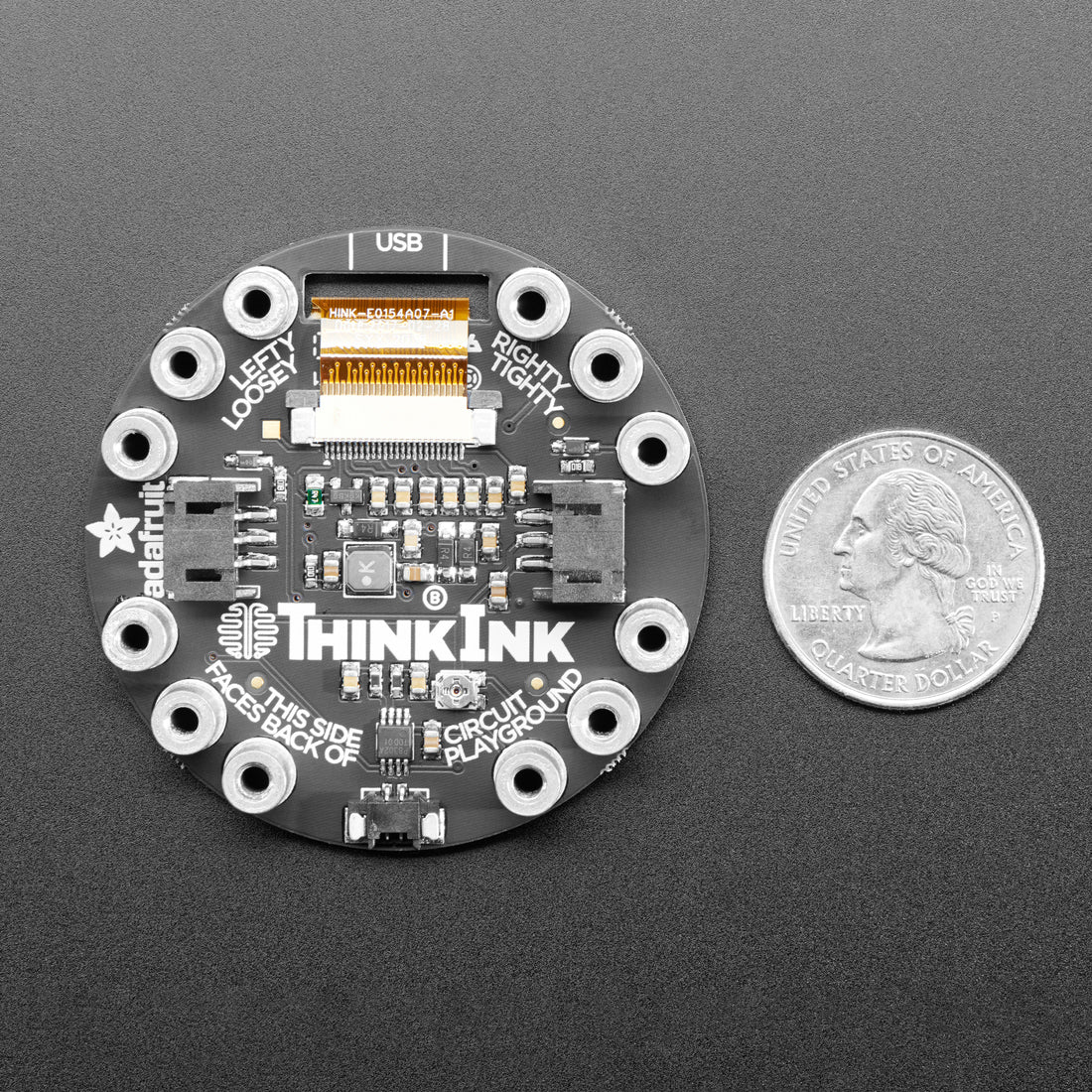 Circuit Playground 200x200 Tri-Color E-Ink Gizmo - E-Ink Display + Audio Amplifier - Image 6