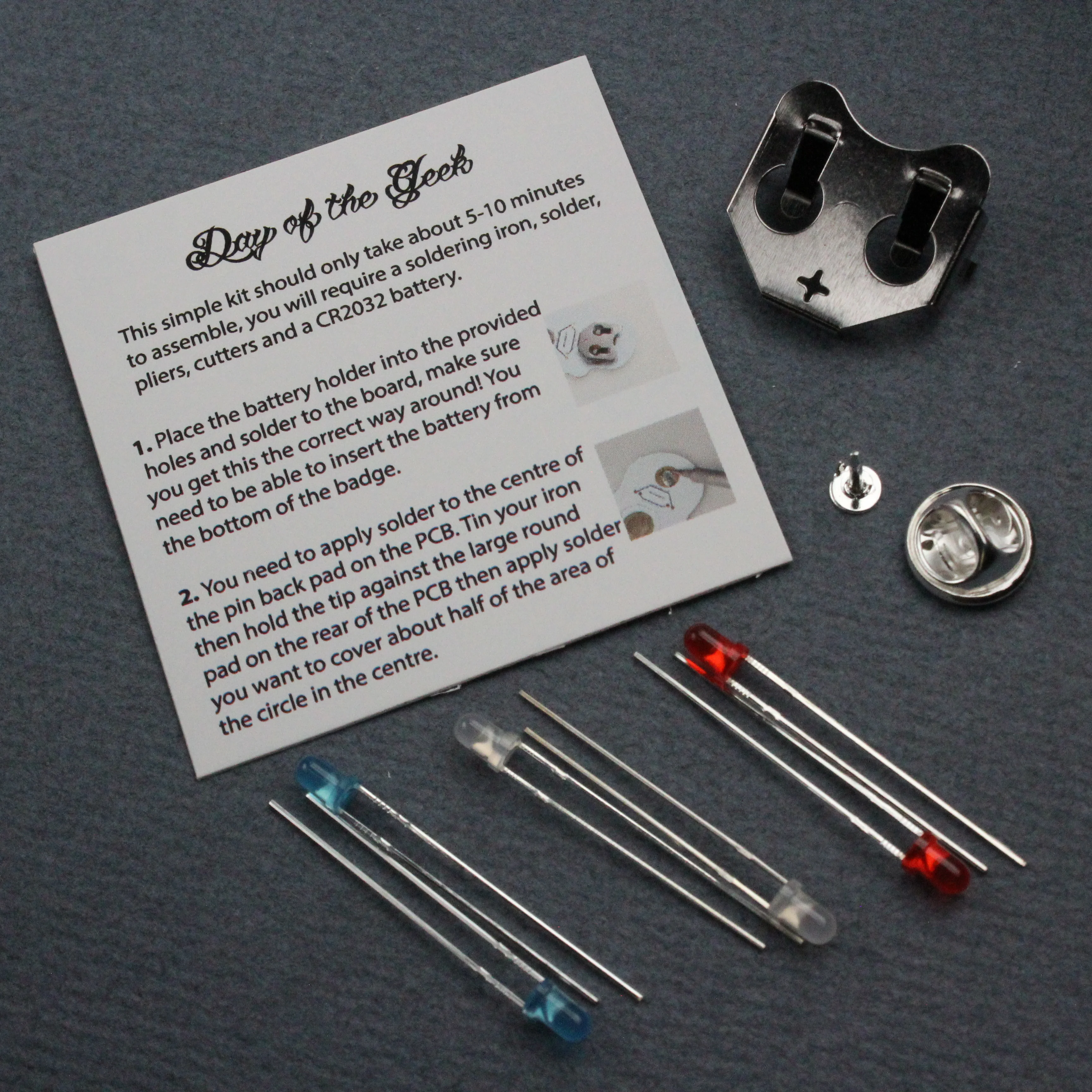 Day of the Geek soldering badge kit - Image 6