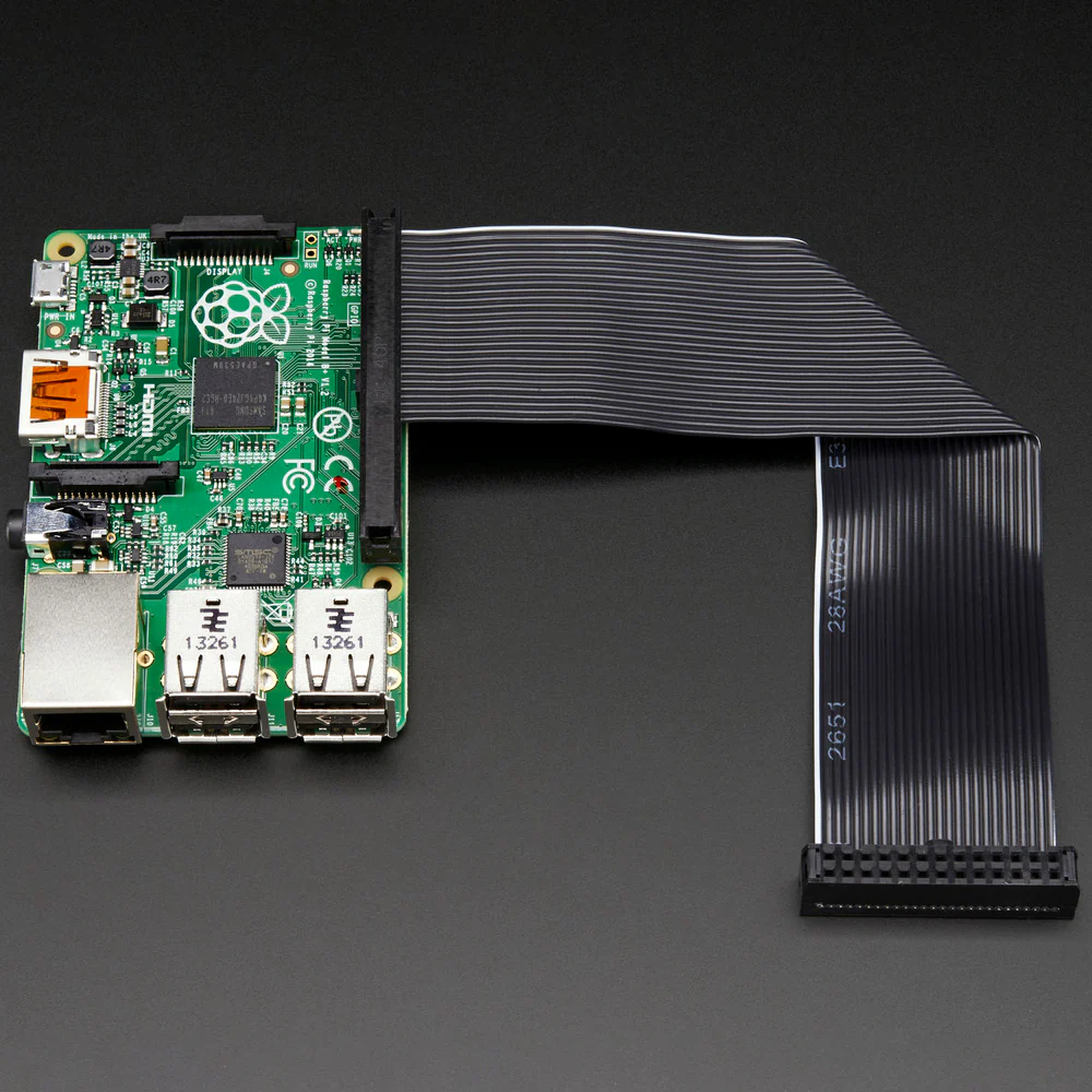 Downgrade GPIO Ribbon Cable for Pi A+/B+/Pi 2/Pi 3/Pi 4 - 40p to 26p
